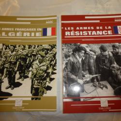 livres: les armes Françaises e Algerie+ les armes de la résistances