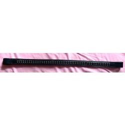 Frontal cheval cuir noir et diamants neuf