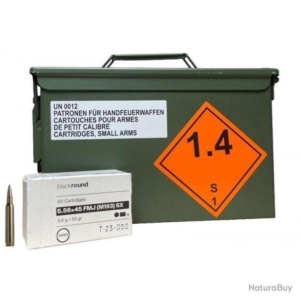 MUNITION 5.56x45 FMJ (M193) SINTOX par 50