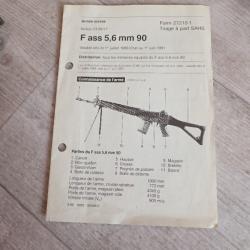 Règlement, notice FASS 90. Dépliant cartonné. 1991