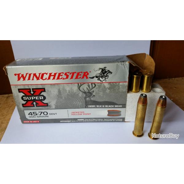 winchester super X 45-70 GOVT Attention 10 pieces dans la boite.