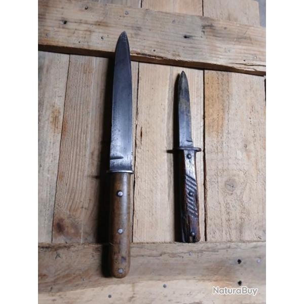 Lot de 2 couteaux de tranche  - Allemand et Autrichien -