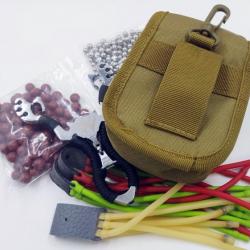 Lance Pierre WOLFavec 3 élastiques + 200 billes + Etui ceinture