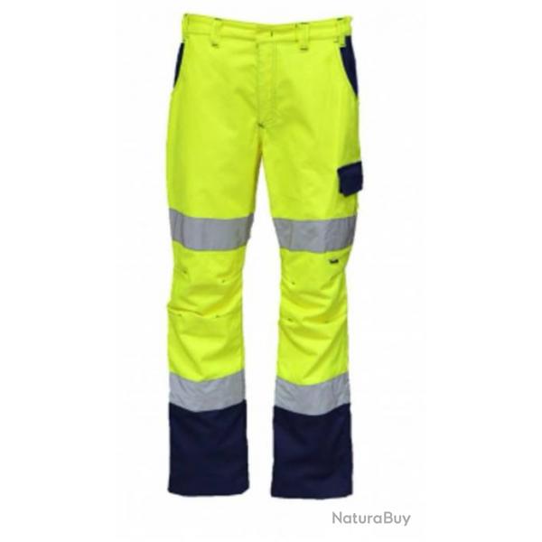 Pantalon de travaille haute visibilit Ducati- jaune/bleu marine- taille 52