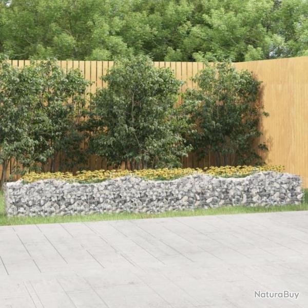 Lit surlev  gabions arqu 400x50x50 cm Fer galvanis