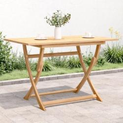Table pliable de jardin 120x70x75 cm bois d'acacia solide