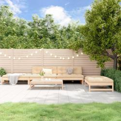 Salon de jardin 5 pcs bois massif de pin