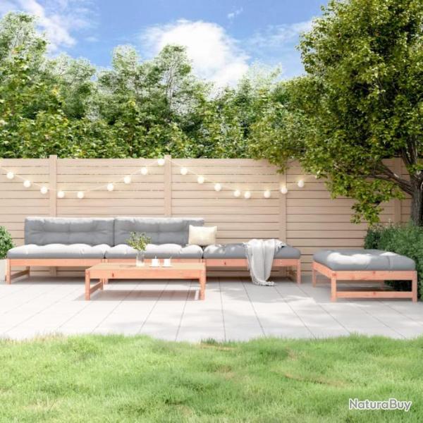 Salon de jardin 5 pcs bois massif douglas