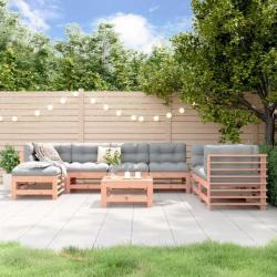 Salon de jardin 8 pcs bois massif douglas