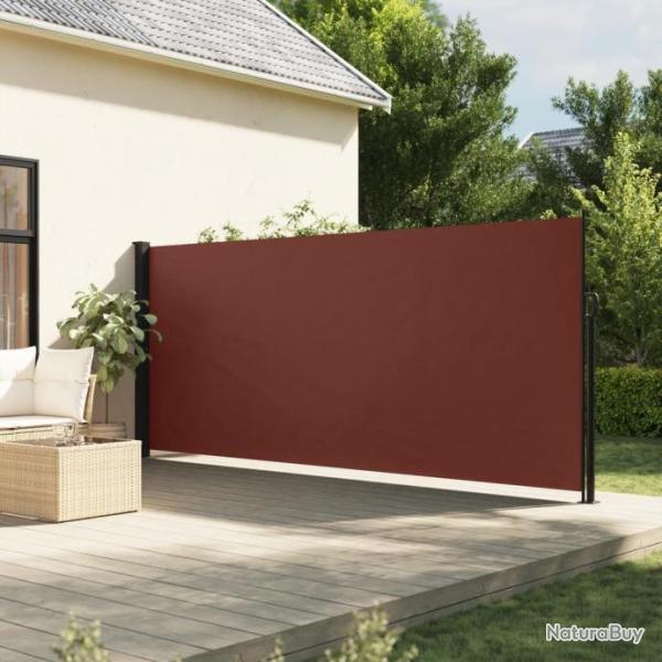 Auvent latral rtractable marron 180x300 cm