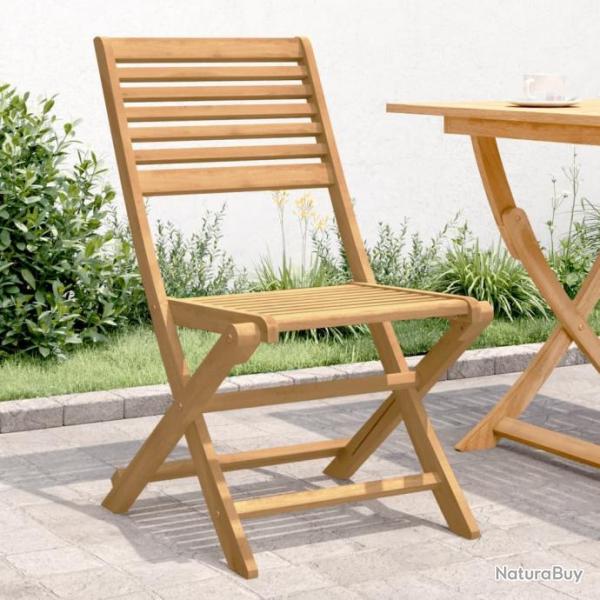 Chaises pliables de jardin 4 pcs bois massif d'acacia