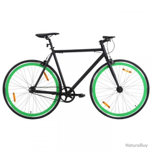 Vlo  pignon fixe noir et vert 700c 55 cm