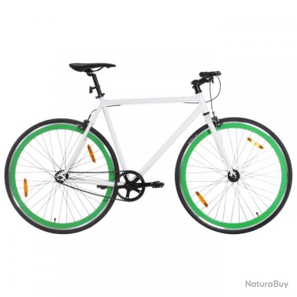 Vlo  pignon fixe blanc et vert 700c 55 cm