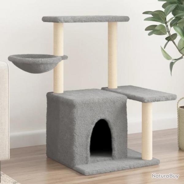 Arbre  chat avec griffoirs en sisal Gris clair 83 cm