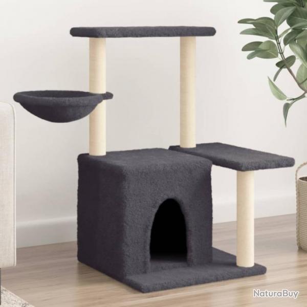 Arbre  chat avec griffoirs en sisal Gris fonc 83 cm