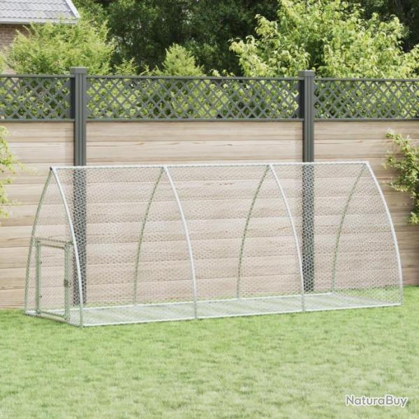 Cage  lapin argent 300x105x120 cm acier galvanis