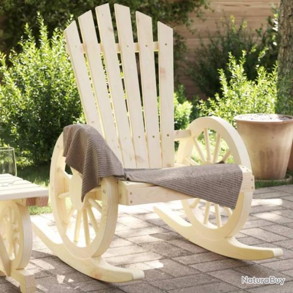 Chaises  bascule Adirondack 2 pcs bois de sapin massif