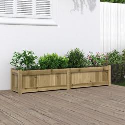 Jardinière 150x31x31 cm bois de pin imprégné