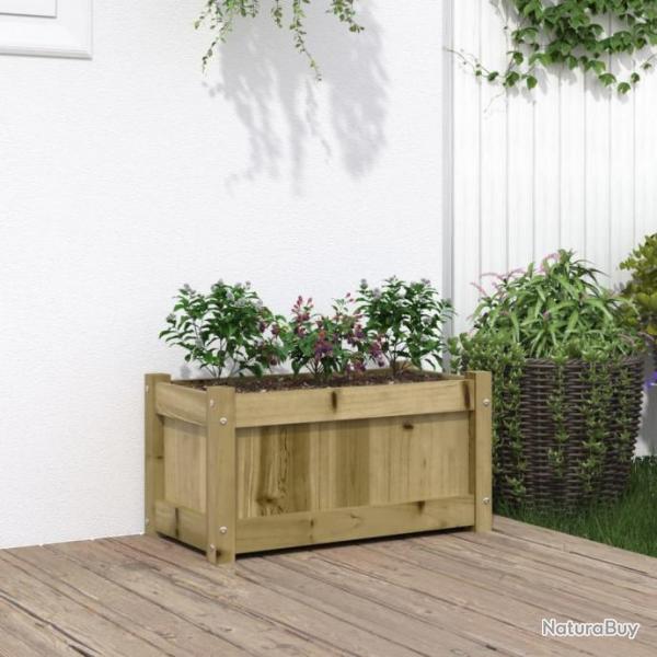 Jardinire 60x31x31 cm bois de pin imprgn