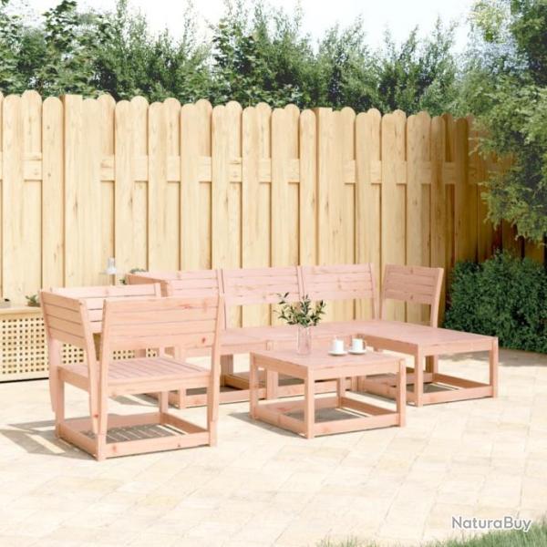 Salon de jardin 5 pcs bois massif douglas