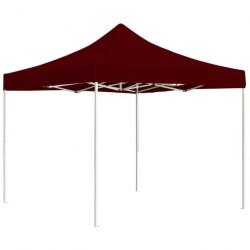 Tente de réception pliable Aluminium 3 x 3 m Bordeaux