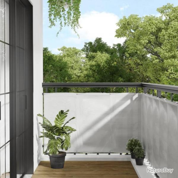 cran de balcon gris clair 90x1000 cm 100% polyester oxford