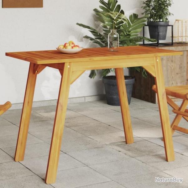 Table  manger de jardin 110x56x75 cm bois massif d'acacia