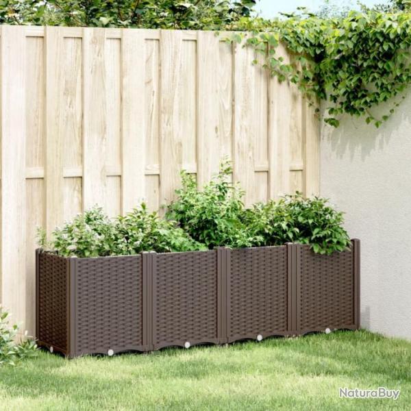 Jardinire marron 160x40x53 cm polypropylne