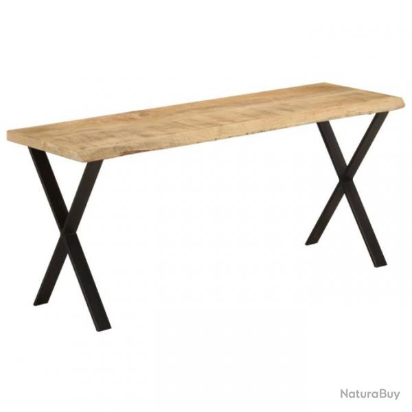 Banc avec bord vivant 105 cm bois de manguier massif