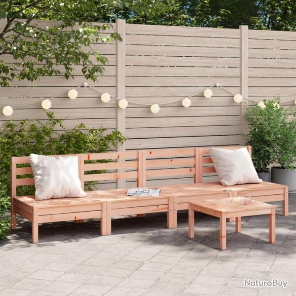 Canaps de jardin sans accoudoirs 4 pcs bois massif douglas