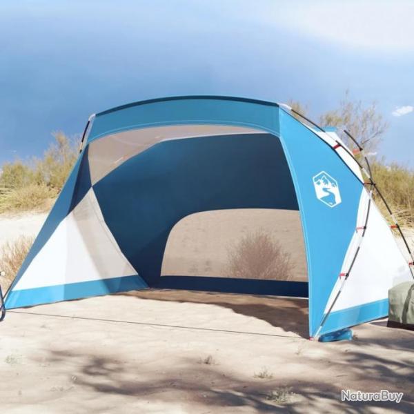 Tente de plage bleu azur 274x178x170/148 cm taffetas 185T