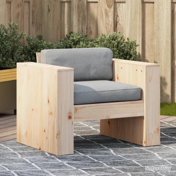 Canap de jardin 79x60x62 cm bois de pin massif