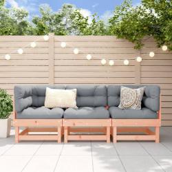 Salon de jardin 3 pcs bois massif douglas