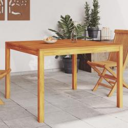 Table à manger de jardin 110x110x75 cm bois d'acacia massif