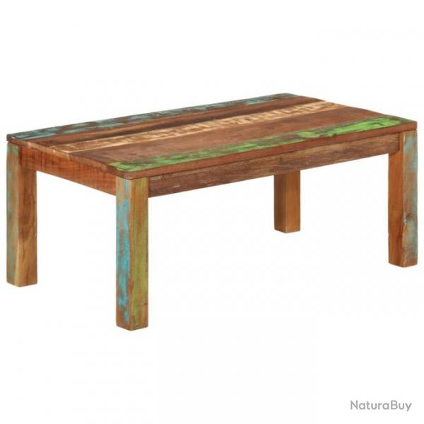 Table basse 100x55x40 cm bois de rcupration massif