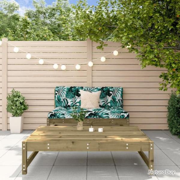 Salon de jardin 2 pcs bois de pin imprgn