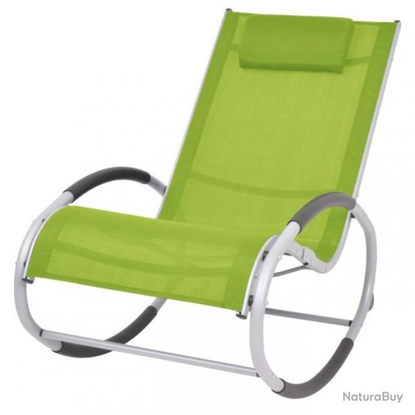 Chaise  bascule d'extrieur Vert Textilne