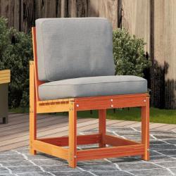 Chaise de jardin cire marron 50,5x55x77 cm bois de pin massif