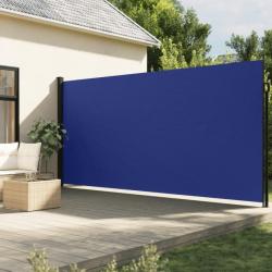 Auvent latéral rétractable bleu 200x500 cm