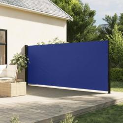 Auvent latéral rétractable bleu 160x600 cm