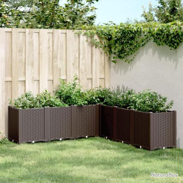 Jardinire marron 160x160x53 cm polypropylne