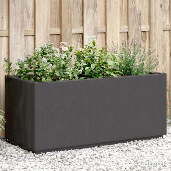 Jardinire gris fonc 80x36x35 cm PP