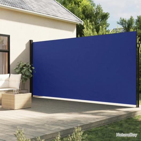 Auvent latral rtractable bleu 220x300 cm