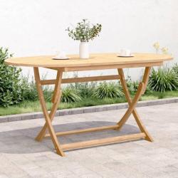 Table pliable de jardin 160x85x75 cm bois d'acacia solide