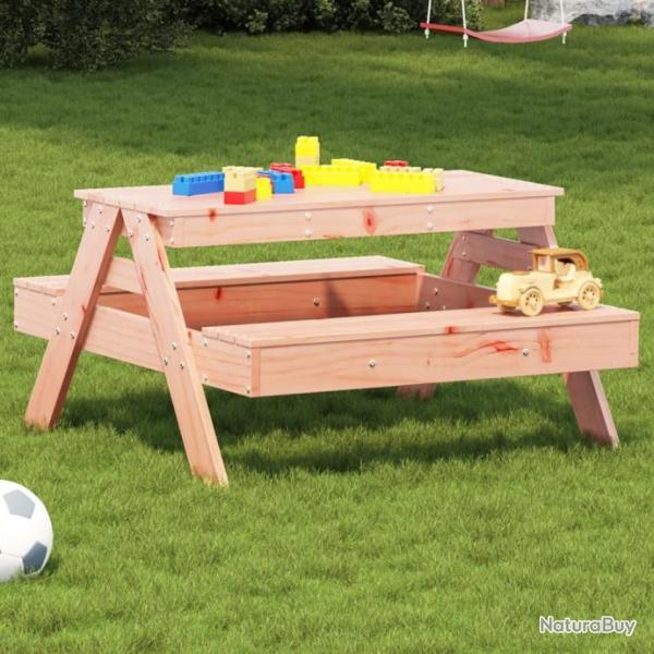 Table de pique-nique pour enfants bois massif de douglas