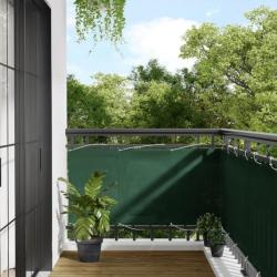 Écran de balcon vert foncé 75x1000 cm 100% polyester oxford