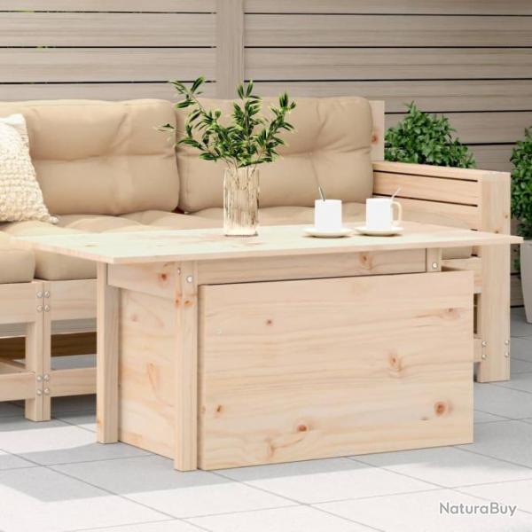 Table de jardin 100x50x75 cm bois massif de pin