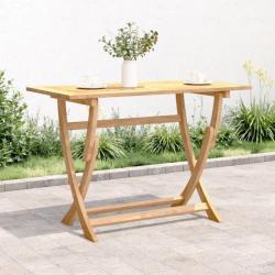 Table pliable de jardin 110x55x75 cm bois d'acacia solide