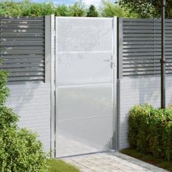 Portail de jardin 100x200 cm acier inoxydable