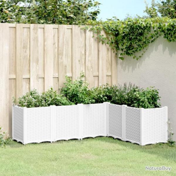 Jardinire blanc 160x120x53 cm polypropylne